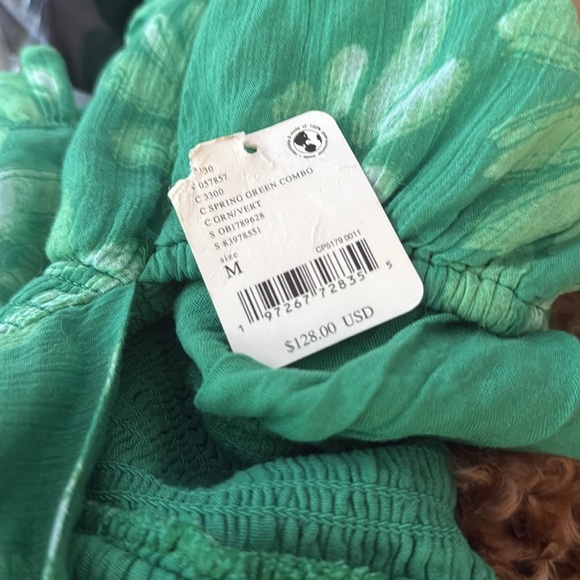 Free People Green & White Floral Sundress, NWT, Size M, Retail $128! - Picture 9 of 9